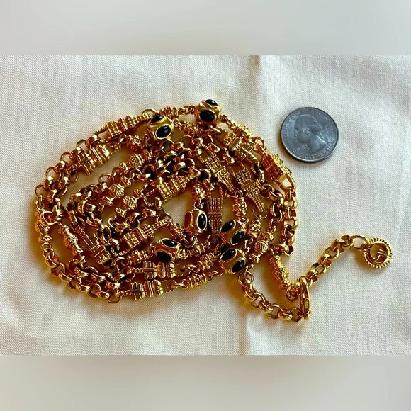 St. John Signed Couture Opera Length Chain - Picture 14 of 16